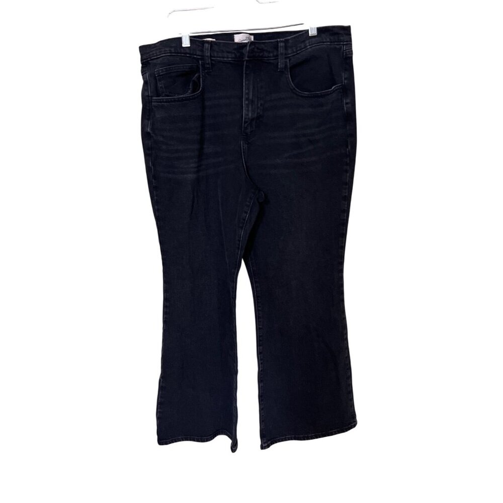 Universal Thread High Rise Flare Black Denim Jeans 16/S Cowgirl Western Rodeo‎